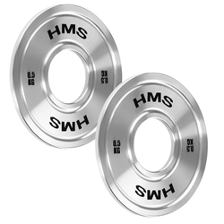 Talerze Obciążenia Olimpijskie Na Gryf Sztangę Chromowana Stal HMS 2x0,5 kg