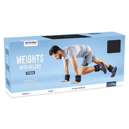 Obciążenia Ciężarki Na Kostki Nadgarstki Do Ćwiczeń Fitness 2x2 kg SPOKEY