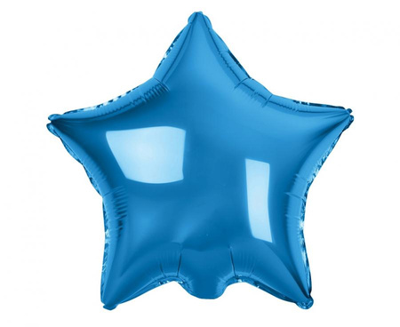 Balon Foliowy Dekoracyjny Ozdobny Gwiazda Na Urodziny Niebieska GODAN 19"