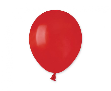 Balony Lateksowe Pastelowe Czerwone Na Urodziny Przyjęcie 5" - 100 szt.