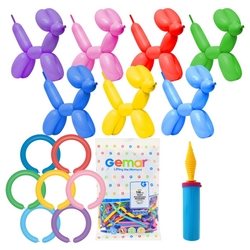 Balony Rurki Do Modelowania Dla Animatora Do Skręcania - 100 sztuk + Pompka