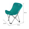 NILS Krzesło Turystyczne Campingowe Składane z Oparciem