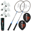 Zestaw Rakiet Do Gry Rekreacyjnej W Badmintona WISH + 6 Lotek Nylonowych 