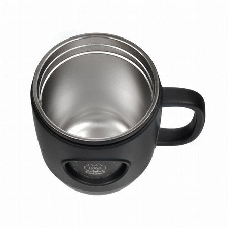 CASNO Kubek Termiczny Turystyczny Próżniowy Stalowy Ze Słomką 450 ml