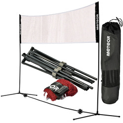 Siatka Przenośna Do Gry W Badmintona Regulowana Wysokość 90-220 cm METEOR