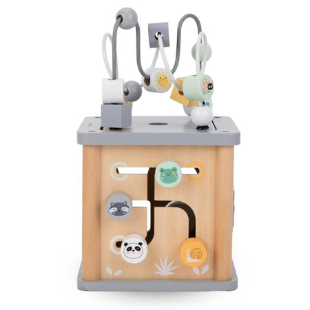 Mamabrum Drewniana Kostka Edukacyjna Sorter Montessori