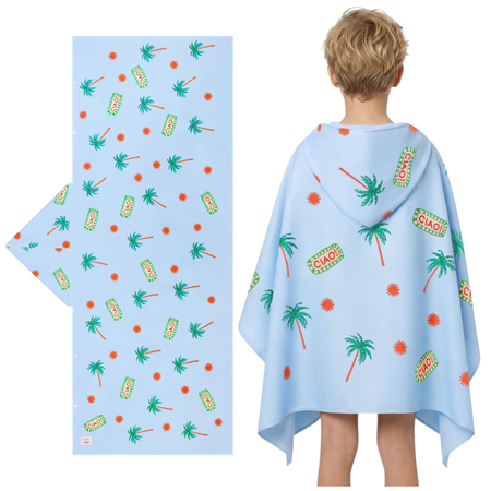 Ręcznik Plażowy Szybkoschnący Z Mikrofibry Z Kapturem 175 x 70 cm SPOKEY