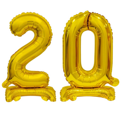 Balony Foliowe Na Urodziny Rocznice Jubileusze Cyfry 20 Stojące 38 cm