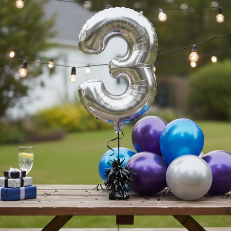 Ciężarek Obciążnik Do Balonów Z Helem Foliowy Dekoracyjny 145 g 4 szt.