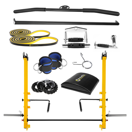 HMS Wielofunkcyjny Atlas Suwnica Smitha Z Wyposażeniem Do Ćwiczeń Siłowych