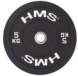 HMS Talerz Olimpijski Na Gryf Sztangę Gumowany Bumper Do Ćwiczeń 5 kg