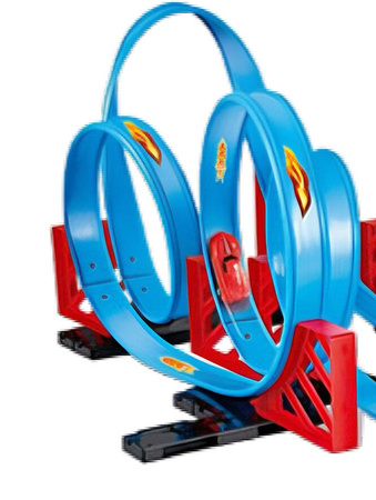 Tor Wyścigowy Samochodowy Pull Back Dla Dzieci 650 cm + 2 Samochody