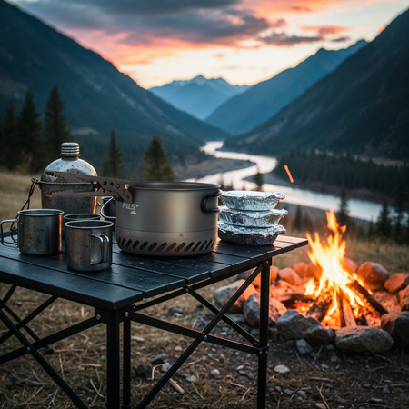 Chwytak Aluminiowy Rączka Do Garnka Turystyczny Kempingowy Survivalowy NILS