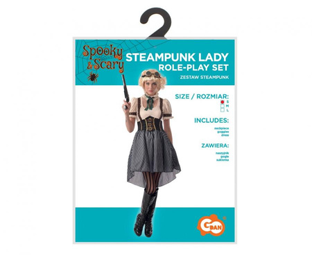 Strój Kostium Steampunk Na Halloween Karnawał Cosplay Dla Dorosłych GODAN