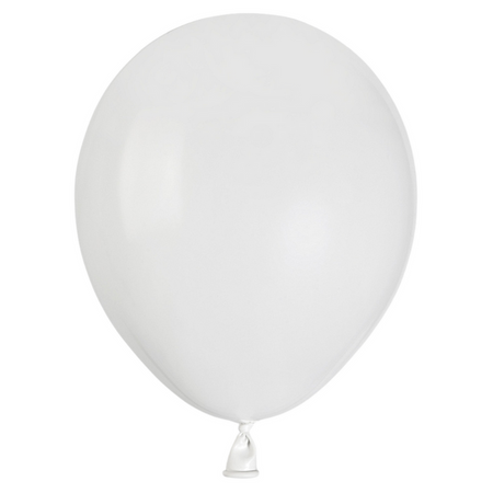 Balony Białe Klasyczne Pastelowe Lateksowe Na Wesele Komunię 5" 100 szt.