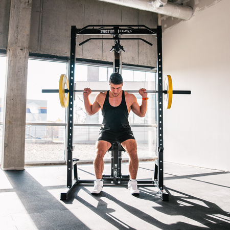 Atlas Wielofunkcyjny Suwnica Smitha Na Wolny Ciężar Do Ćwiczeń Siłowych HMS