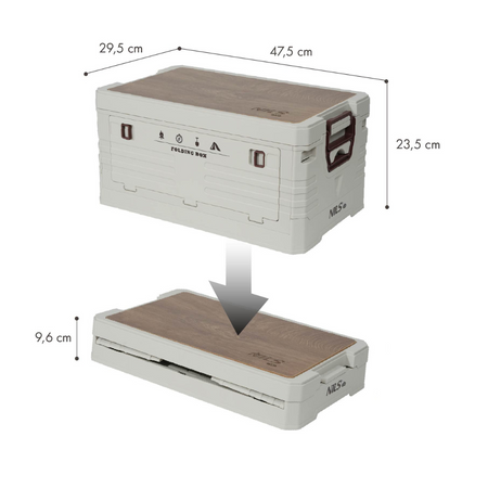 Skrzynia Pojemnik Pudełko Do Przechowywania Transportowa Kempingowa 2w1 32L