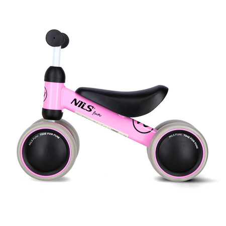 Rowerek Biegowy Dla Dziecka Rower Różowy Leki Koła 15 cm NILS FUN