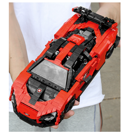 Klocki Konstrukcyjne Auto Samochód Wyścigowy 1182 Elementów MOULD KING