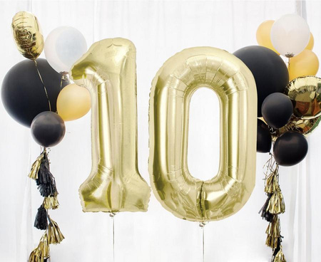 Balon Foliowy Na Urodziny Rocznicę Dekoracja Cyfra 0 85 cm Na Hel GODAN