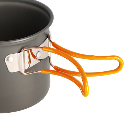 NILS Menażka Turystyczna Harcerska Wojskowa Garnek Z Przykrywką + Sztućce