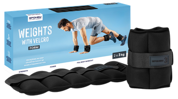 Obciążenia Ciężarki Na Kostki Nadgarstki Do Ćwiczeń Fitness 2x3 kg SPOKEY