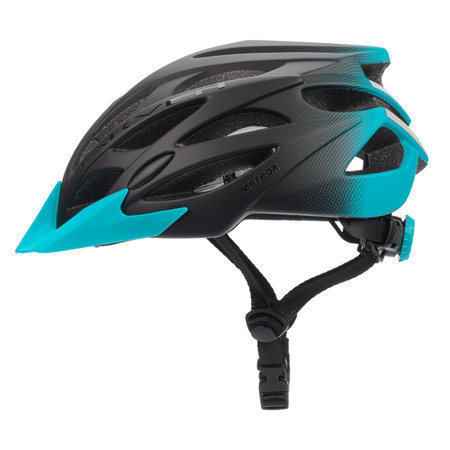 Kask Rowerowy Regulowany Szosowy Z Daszkiem METEOR Otwory Wentylacyjne