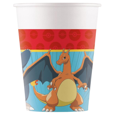 Zestaw Kubeczki i Talerzyki Serwetki Na Przyjęcie Pokemon 36 Elementów