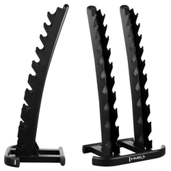 Stojak Na Hantle Ciężarki 20 Miejsc Pionowy Stalowy Solidny Do 300 kg HMS