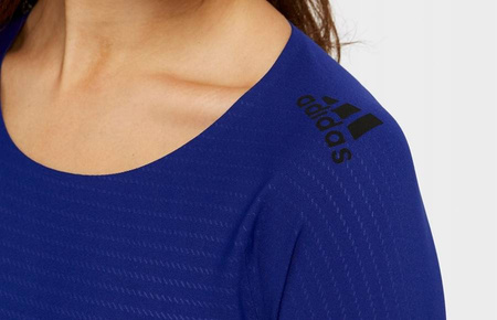 T-shirt Koszulka Sportowa Damska Z Długim Rękawem Niebieska ADIDAS