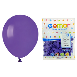 GEMAR Fioletowe Klasyczne Pastelowe Balony Makaroniki 13 cm - 100 szt