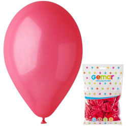 GEMAR Klasyczne Pastelowe Czerwone Balony Lateksowe 10" - 100 szt.