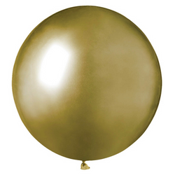 GEMAR Lateksowe Złote Klasyczne Chromowane Balony 48 cm - 25 szt.