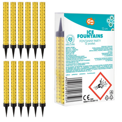 GODAN 12 x Fontanna Tortowa Raca Urodzinowa Na Tort Weselny Ślubny Urodzinowy 10 cm