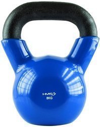 HMS Kula Hantla KETTLEBELL Żeliwny Winylowy Do Treningu Siłowego 8 kg