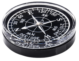 METEOR Turystyczny Kompas Kieszonkowy Okrągły Obrotowa Tarcza 50 mm