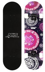 NILS Deskorolka Klasyczna Drewniana Profilowana Skateboard ABEC-7
