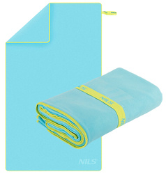NILS Duży Ręcznik Szybkoschnący Z Mikrofibry Plażowy 180x100 cm + Zawieszka	