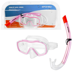 SPOKEY Zestaw Do Nurkowania Snorkelingu Maska + Fajka Dla Dziewczynki