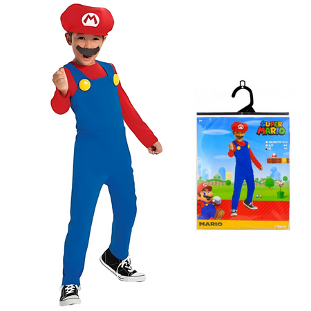 DISGUISE Kostium Strój Przebranie Super Mario Hydraulik Na Bal Karnawał Dla Chłopca