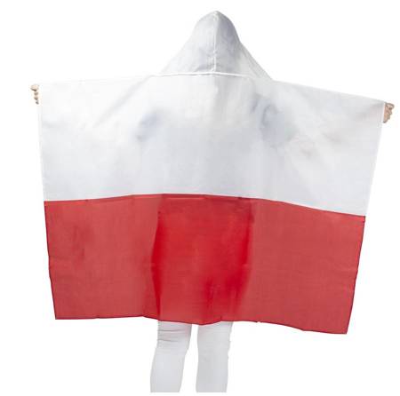 Flaga Narodowa Narzuta Kibica Polski 150x90 cm