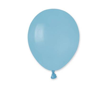 GEMAR Jasnoniebieskie Klasyczne Pastelowe Balony Makaroniki 13 cm - 100 szt.