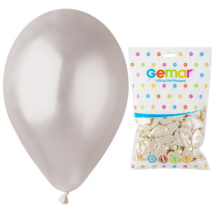 GEMAR Perłowe Klasyczne Metaliczne Balony Makaroniki 26 cm 100 szt. 