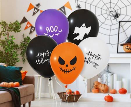 GODAN Lateksowe Ozdobne Balony Na Halloween 30 cm - 5 szt.