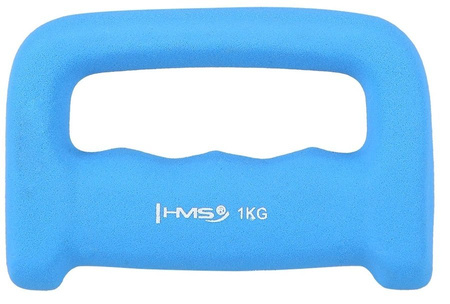 HMS Hantelka Kastet Ciężarek Żeliwny Pokryty Neoprenem 1 kg