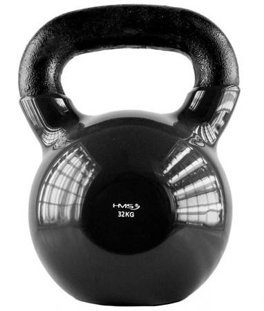 HMS Kettlebell Hantla Żeliwna Pokryta Winylem Do Ćwiczeń Treningu Siłowego 32 kg