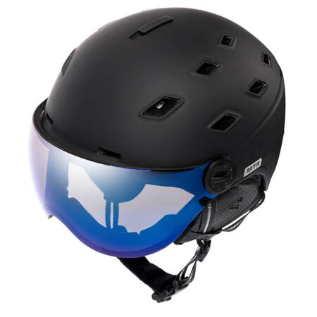 METEOR Kask Narciarski Snowboardowy Zimowy Regulowany Z Szybką