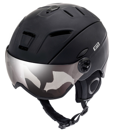 METEOR Kask Narciarski Z Szybą Snowboardowy Regulowany