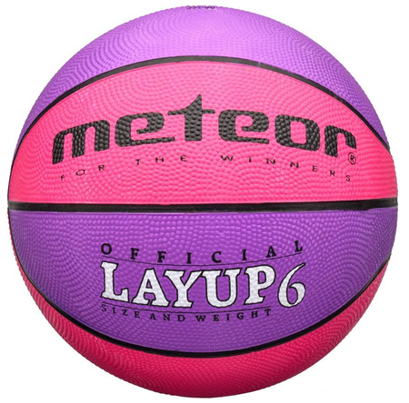 METEOR Piłka Do Koszykówki Kosza LAYUP Rozmiar 6