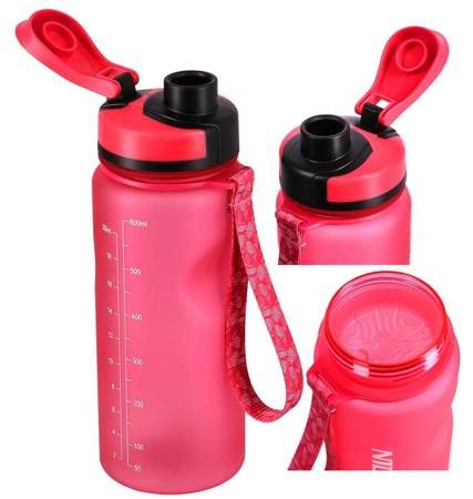NILS Butelka Tritanowa Sportowa Na Wodę BPA FREE 600 ml
